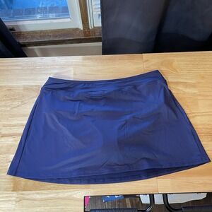 NWOT Lands' End Women's Swim Skirt 16 Navy Beach Pool Summer Vacation